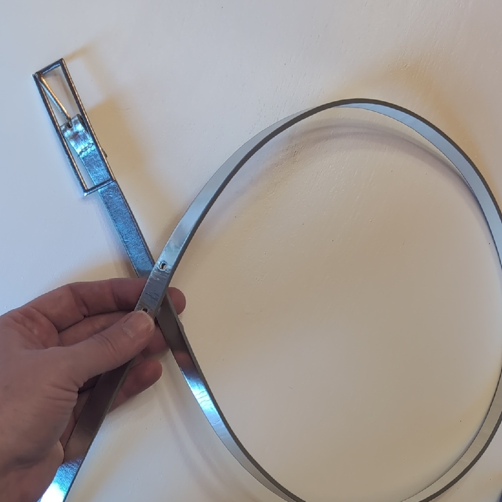 Silver Metallic Belt